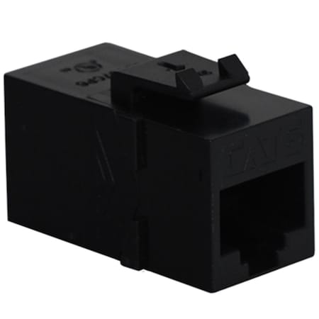 Icc Cat 6 Rj-45 & Rj-45 Modular Coupler, Black IC308419
